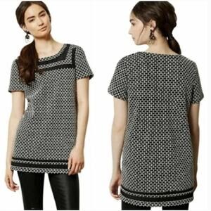 Anthropologie Tunic Top Womens Size S Basketweave Knit Shift Mini Dress Postmark
